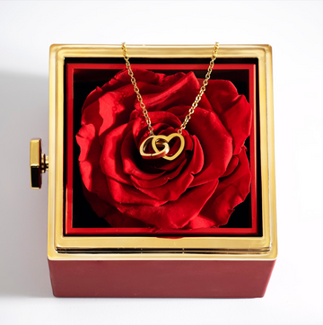 Eternal Rose Box - With Engraved Necklace & Everlasting Rose